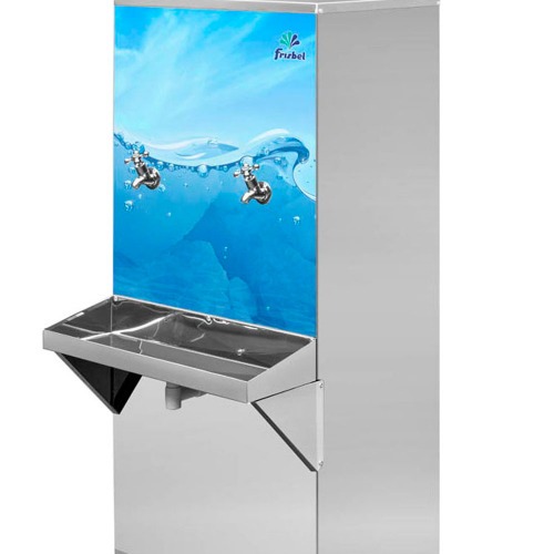 Bebedouro industrial de coluna 50 litros em aço inox - B50 110V Bebedouro industrial de coluna 50 litros em aço inox - B50 110V