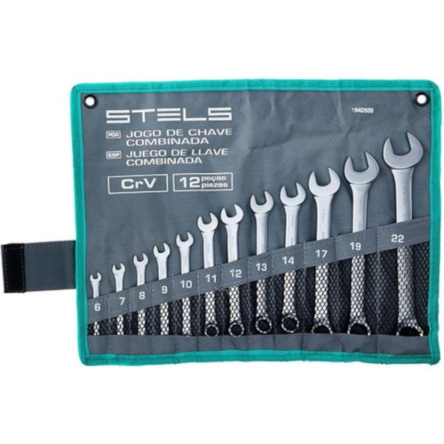 Jogo de chave combinada 6 a 22 mm 12 pe�as