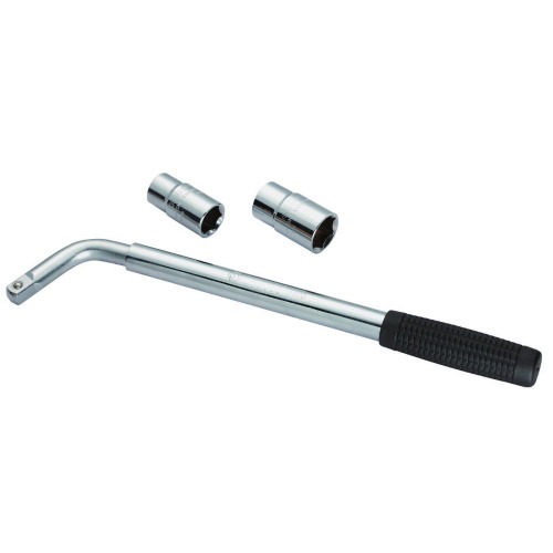 Chave de roda telesc�pica com soquete de 17 e 23 mm