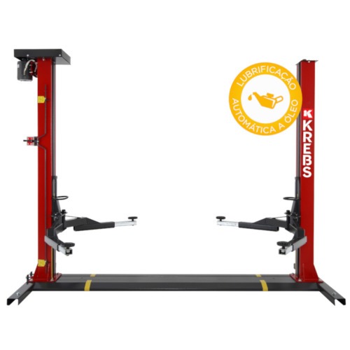 Elevador automotivo 2,5T lubrificação a óleo trifásico vermelho - EF2500 Elevador automotivo 2,5T lubrificação a óleo trifásico vermelho - EF2500