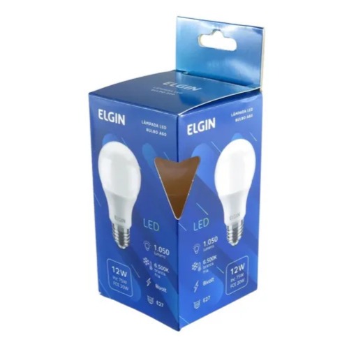 Kit 10 L�mpadas led bulbo 12W 1050 l�mens branca fria - A60  110V/220V