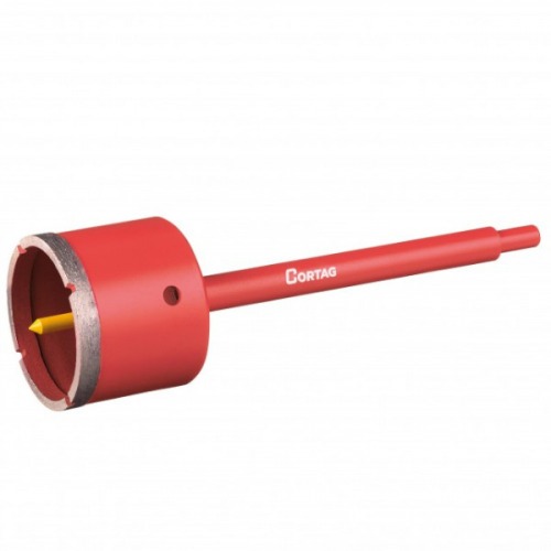 Serra copo diamantada 60 mm com haste de 3/8