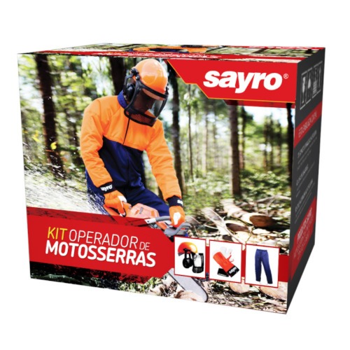 Kit de segurança para operador de motosserra com 3 peças - KITOPM Kit de segurança para operador de motosserra com 3 peças - KITOPM