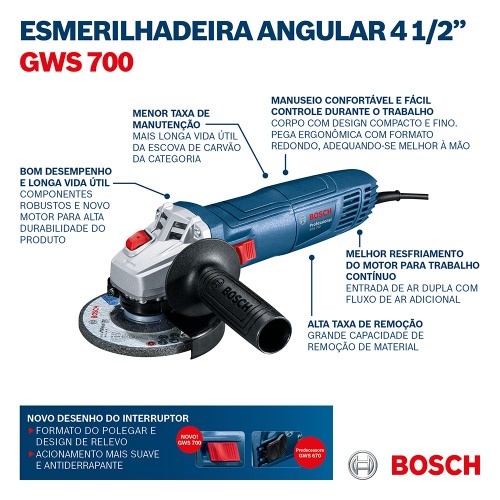 Esmerilhadeira angular 4.1/2 Esmerilhadeira angular 4.1/2