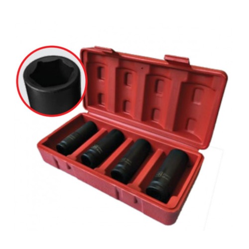 Jogo de soquete de impacto sextavado longo 14 a 21 mm 1/2 Jogo de soquete de impacto sextavado longo 14 a 21 mm 1/2