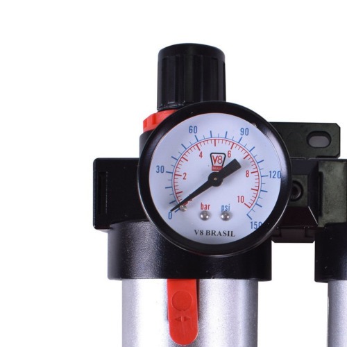 Conjunto filtro regulador e lubrificador 1/2