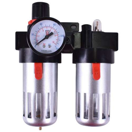 Conjunto filtro regulador e lubrificador 1/2