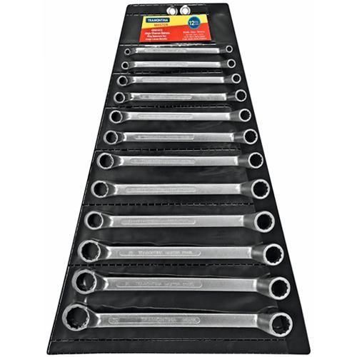 Jogo de chave estrela 6 a 32 mm a�o cromo van�dio com 12 pe�as - 42021212