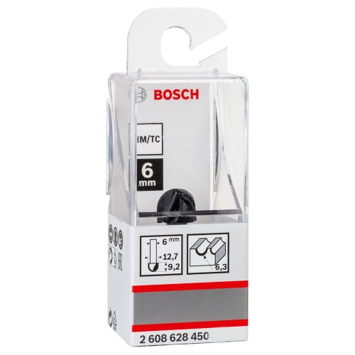 Fresa para madeira com rolamento 12,7 haste 6 mm - Standard