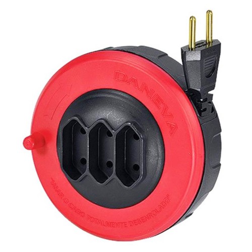 Extens�o el�trica 3 metros 2 x 0,75 mm 2P 10A - POP SPIN