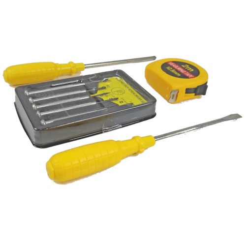 Jogo de chaves para relojoeiro + chave fenda/phiilips e trena 8 peças Jogo de chaves para relojoeiro + chave fenda/phiilips e trena 8 peças