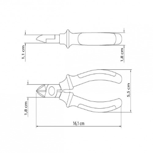 Alicate de corte diagonal isolado 6
