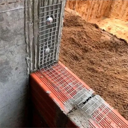 Tela amarra��o para alvenaria 17 x 50 cm com 50 pe�as