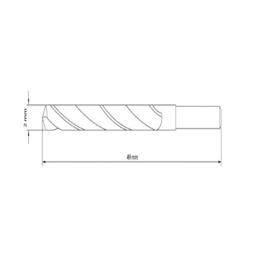 Broca de a�o r�pido para metal 2,0 mm DIN 338