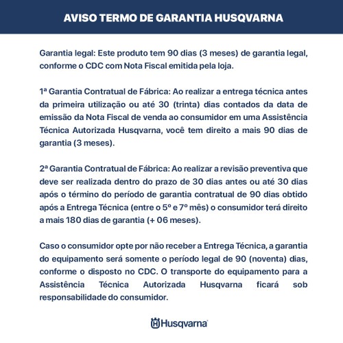 Motosserra a gasolina 72,2 cc com sabre de 20