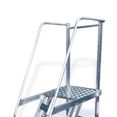 Escada plataforma de alum�nio 1.0 m c/ 3 degraus + patamar 