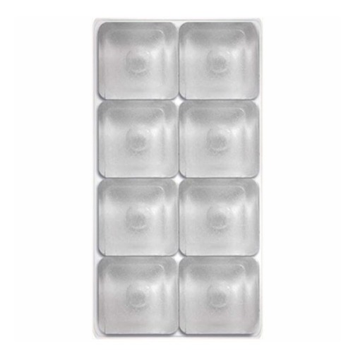 Protetor adesivo anti-impacto quadrado 16 mm com 8 unidades