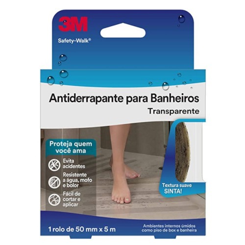 Fita adesiva antiderrapante transparente 50 mm x 5 m