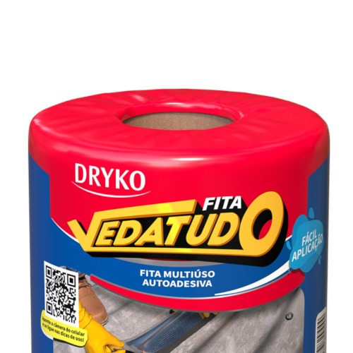Fita manta asfáltica auto adesiva aluminizada multiuso 20 cm x 10 m - Vedatudo Fita manta asfáltica auto adesiva aluminizada multiuso 20 cm x 10 m - Vedatudo