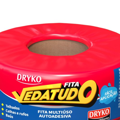 Fita manta asf�ltica auto adesiva aluminizada multiuso 5 cm x 10 m - Vedatudo
