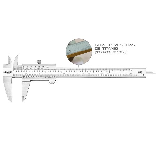 Paqu�metro universal com guias revestidas de tit�nio 150 mm 6