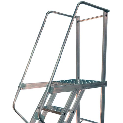 Escada plataforma de alumínio 1.25 m c/ 4 degraus + patamar Escada plataforma de alumínio 1.25 m c/ 4 degraus + patamar