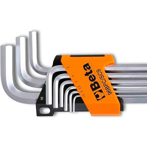 Jogo de chave allen abaulada 1,5 a 10 mm com 9 pe�as - 96BPC/SC9
