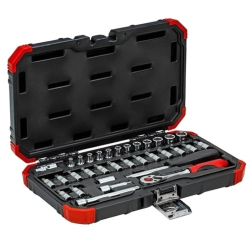 Jogo de soquete sextavado 4 a 13 mm encaixe 1/4