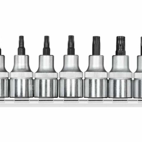 Jogo de chave soquete hexalobular encaixe 1/2