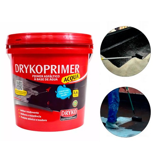 Primer asf�ltico 3,6L para mantas e fitas asf�lticas - DrykoPrimer