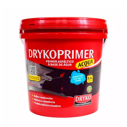 Primer asf�ltico 3,6L para mantas e fitas asf�lticas - DrykoPrimer