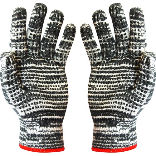 Luva de malha mesclada tricotada 3 fios pigmentada