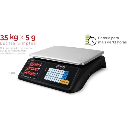 Balan�a digital computadora a bateria 35 kg - DCL