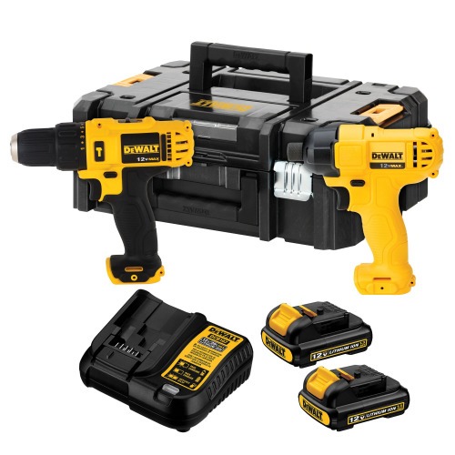 Combo Furadeira Parafusadeira de impacto DCD716 + Parafusadeira de impacto DCF805 12V - DCK202C2T-BR  110V/220V