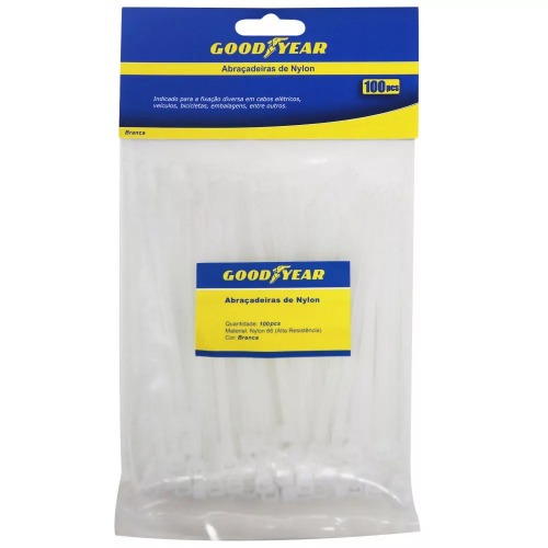 Abra�adeira de nylon 7,6 mm x 25 cm 50 pe�as - GYCTP014