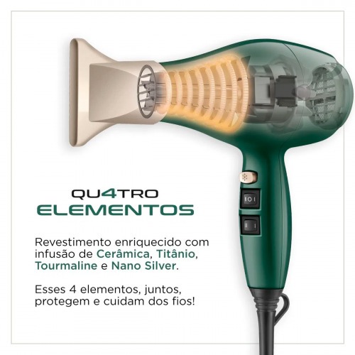 Secador de cabelo 2000 watts 4 Elementos By Juliette - SCP-JU-02  220V