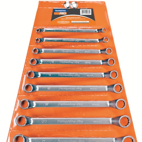 Jogo de chave estrela 6 a 32 mm aço cromo vanádio com 12 peças - 44630/212 Jogo de chave estrela 6 a 32 mm aço cromo vanádio com 12 peças - 44630/212