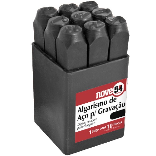 Jogo de algarismo de a�o para grava��o 8 mm
