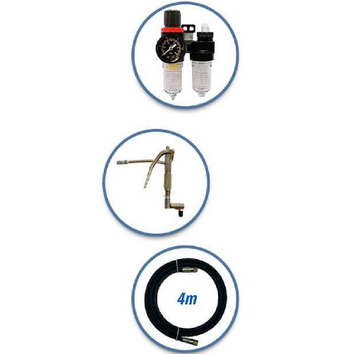 Propulsora pneum�tica para graxa com reservat�rio de 12kg