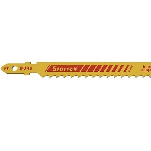 Lâmina serra tico tico 100 mm 6 dentes bimetal para madeira 5 peças - BU46 Lâmina serra tico tico 100 mm 6 dentes bimetal para madeira 5 peças - BU46