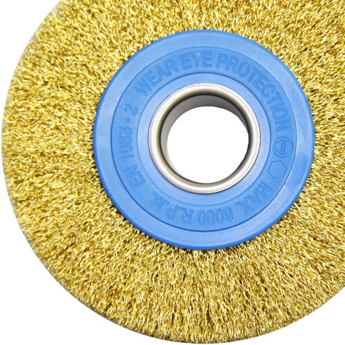 Escova de a�o circular ondulada 152,4 x 25,4 mm
