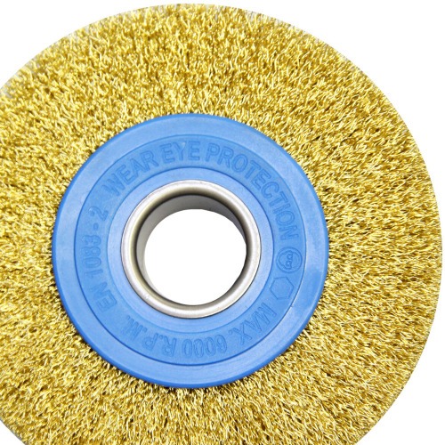 Escova de a�o circular ondulada 152,4 x 25,4 mm