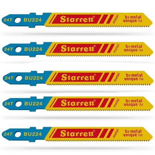 Lâmina serra tico tico 50 mm bimetal para metal 5 peças - BU224 Lâmina serra tico tico 50 mm bimetal para metal 5 peças - BU224