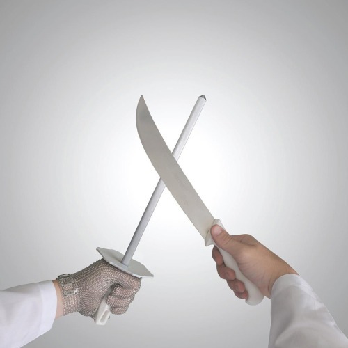 Chaira em a�o haste estriada 10