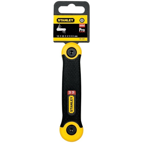 Jogo de chave allen tipo canivete 1,5 a 8 mm com 8 peças Jogo de chave allen tipo canivete 1,5 a 8 mm com 8 peças