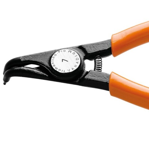 Alicate bico curvo para anéis externos 7 Alicate bico curvo para anéis externos 7