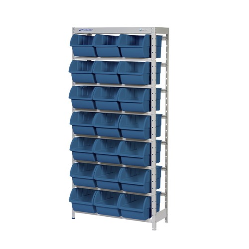 Estante met�lica com 21 gavetas n� 7 azul - EM21/7A