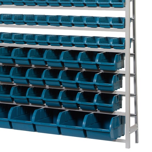 Estante met�lica com 82 gavetas  azuis nrs 3 / 5 e 7- EP82A