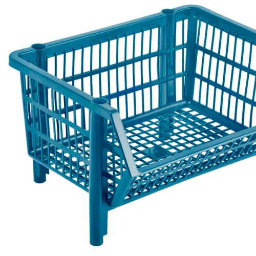 Cesto expositor pl�stico empilh�vel 24 x 44 x 34 cm COPAZ 3 Pe�as