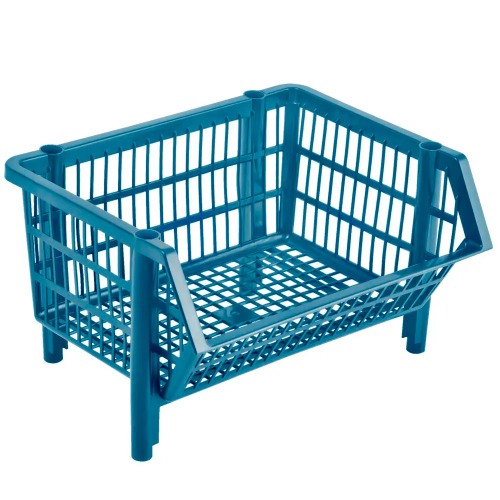 Cesto expositor pl�stico empilh�vel 24 x 44 x 34 cm COPAZ 3 Pe�as